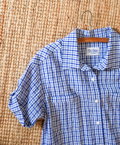 Lay Shirt_Blue Check