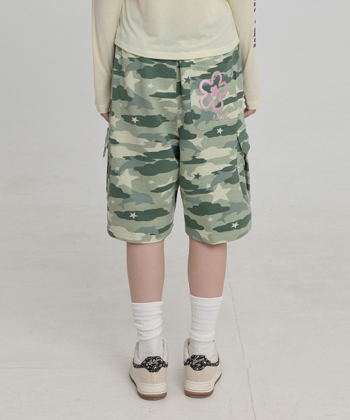 Cargo Bermuda Sweat Pants CAMO