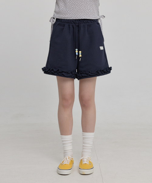 Beads Shirring Short NAVY