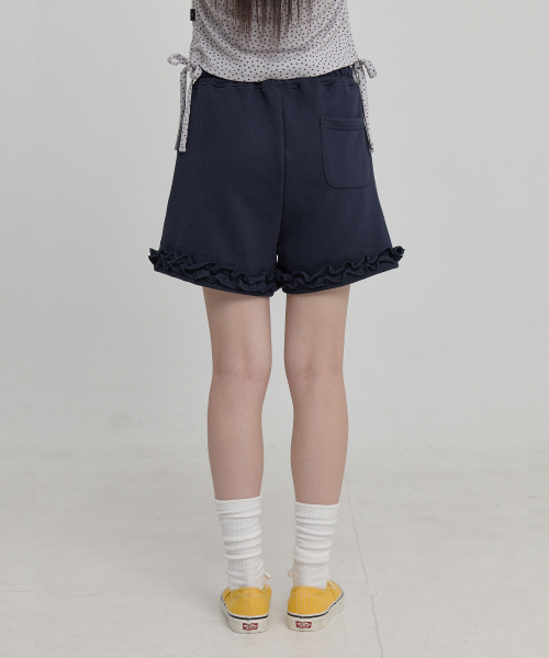 Beads Shirring Short NAVY
