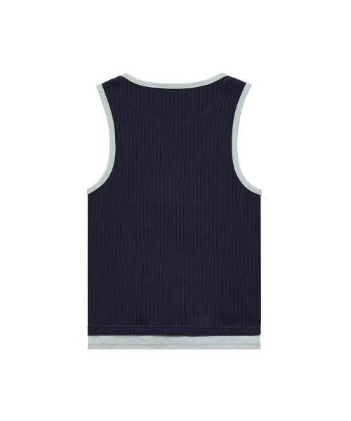 MELLOW DREAM Layered Sleeveless NAVY