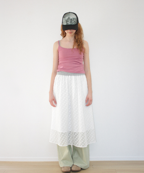 PONY CAT PHOTO MESH CAP BLACK