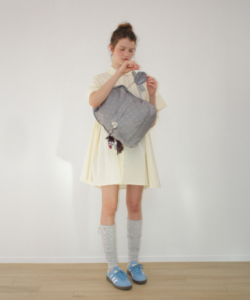 DOT SLING BACKPACK SILVER