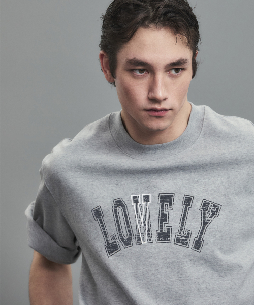 LONELY/LOVELY STRUCTURED T-SHIRT GRAY