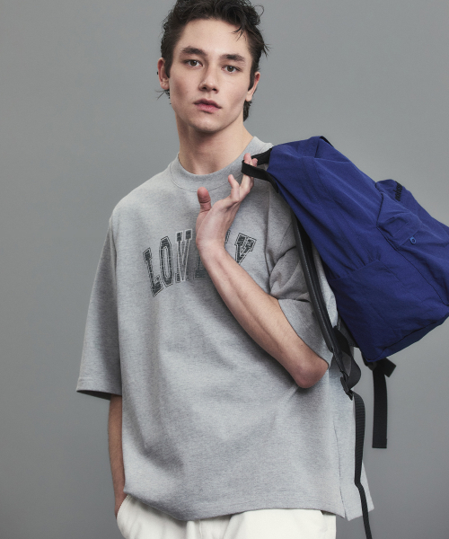 LONELY/LOVELY STRUCTURED T-SHIRT GRAY