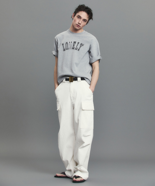 LONELY/LOVELY STRUCTURED T-SHIRT GRAY