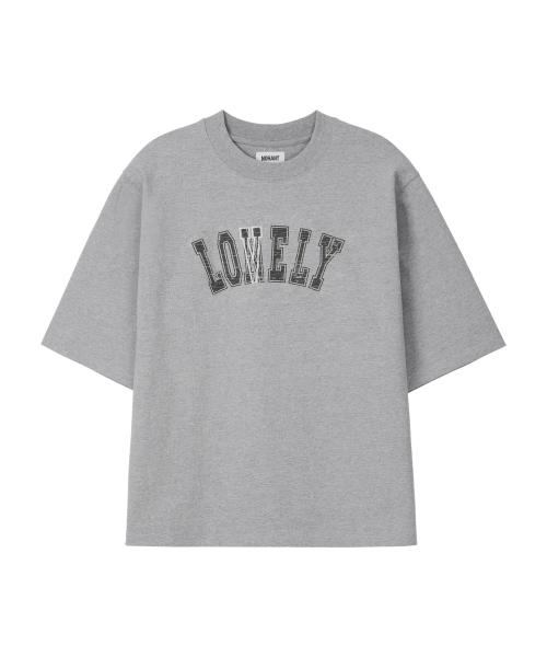 LONELY/LOVELY STRUCTURED T-SHIRT GRAY