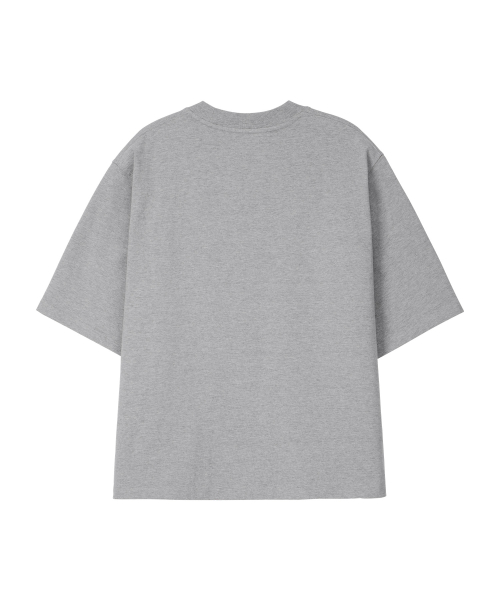 LONELY/LOVELY STRUCTURED T-SHIRT GRAY