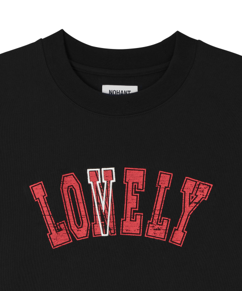 LONELY/LOVELY STRUCTURED T-SHIRT BLACK