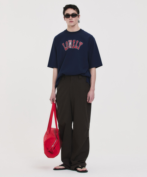 LINEN PINTUCK PANTS BROWN