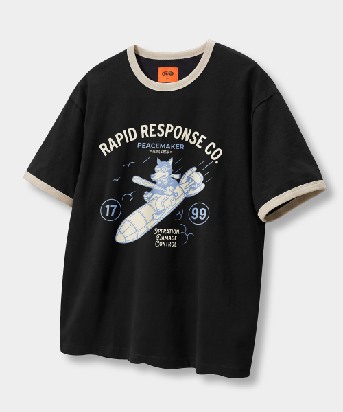 VLAD VINTAGE PEACEMAKER RINGER SHORT SLEEVE T-SHIRT_4 COLOR