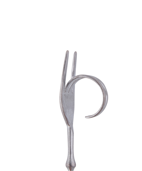 SY ROSE FORK KEYRING(SILVER)