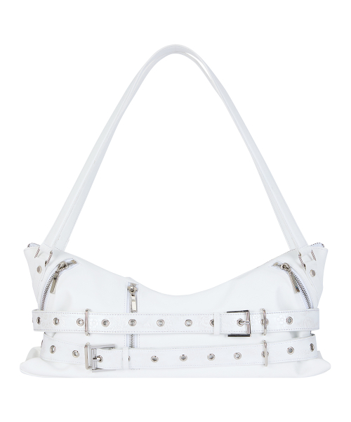 SY ROSE BELT SHOULDER BAG(WHITE)
