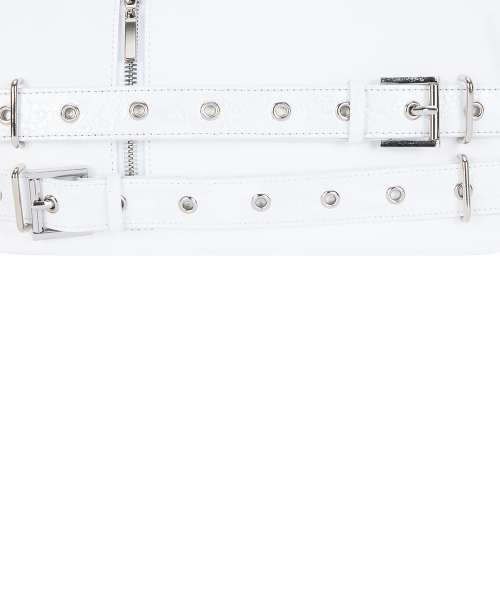 SY ROSE BELT SHOULDER BAG(WHITE)