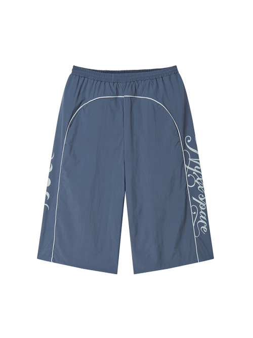 LINE HALF PANTS BLUE