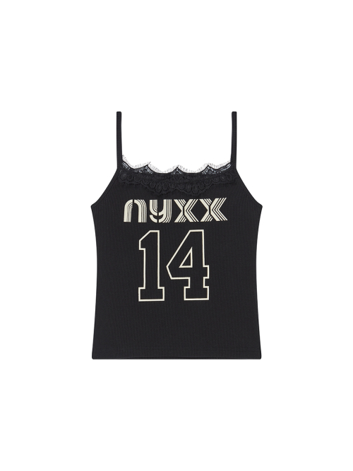 LACE SLEEVELESS BLACK