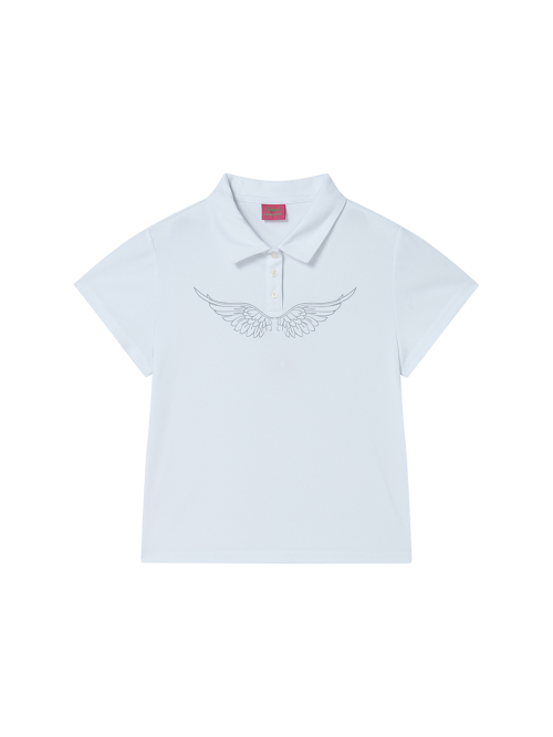 WING POLO SHIRT WHITE