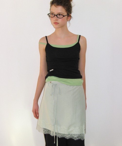 [3PACK] MINI LABEL SLIM SLEEVELESS (8colors)