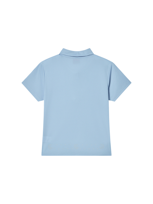 TIE PIQUE SHIRT BLUE