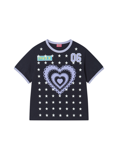 STAR RINGER TEE NAVY