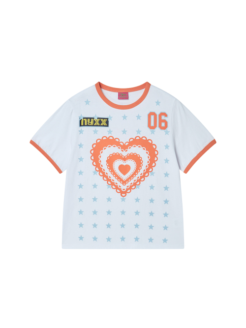 STAR RINGER TEE WHITE