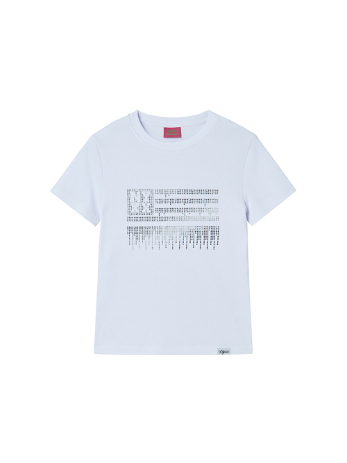 METAL NYX FLAG TEE WHITE