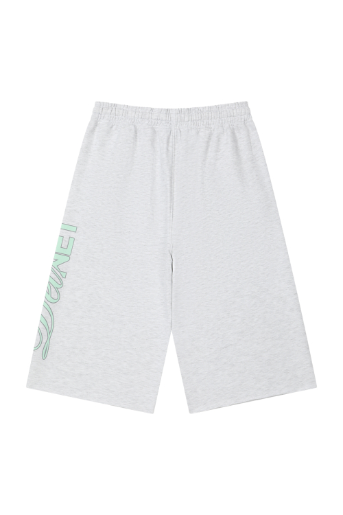 DN SCRIPT SWEAT BERMUDA PANTS IN LIGHT GREY