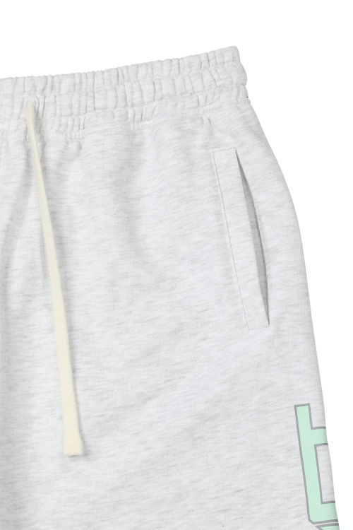 DN SCRIPT SWEAT BERMUDA PANTS IN LIGHT GREY
