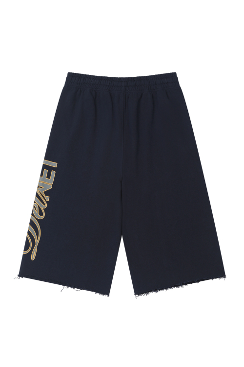 DN SCRIPT SWEAT BERMUDA PANTS IN NAVY