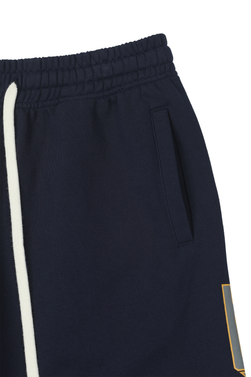DN SCRIPT SWEAT BERMUDA PANTS IN NAVY