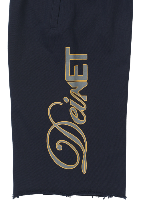 DN SCRIPT SWEAT BERMUDA PANTS IN NAVY
