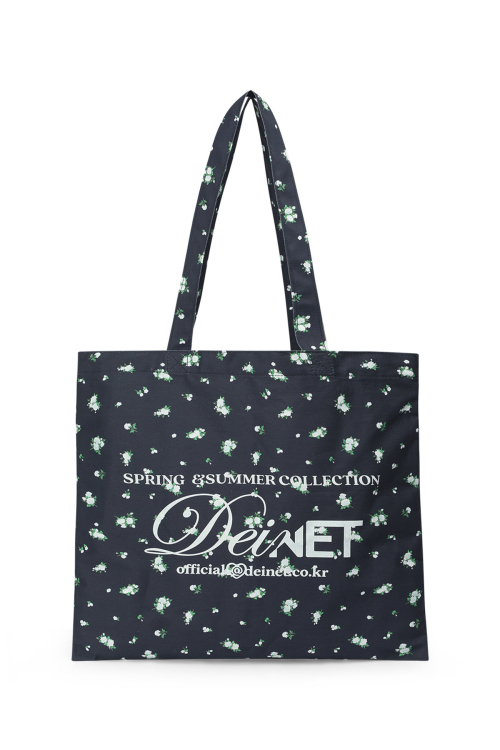 FLOWER SHOULDER BAG IN NAVY
