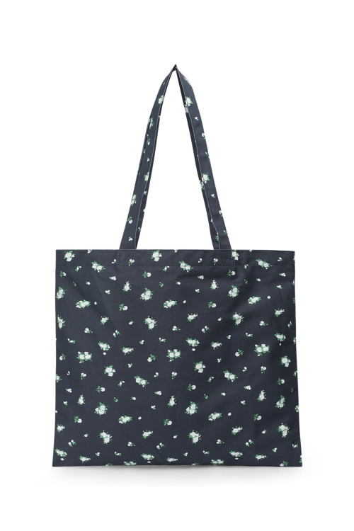 FLOWER SHOULDER BAG IN NAVY