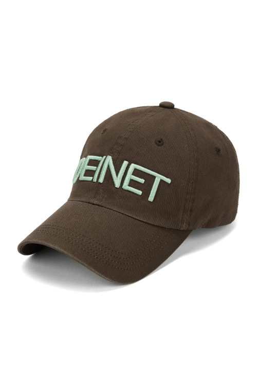DEINET LOGO CAP IN BROWN
