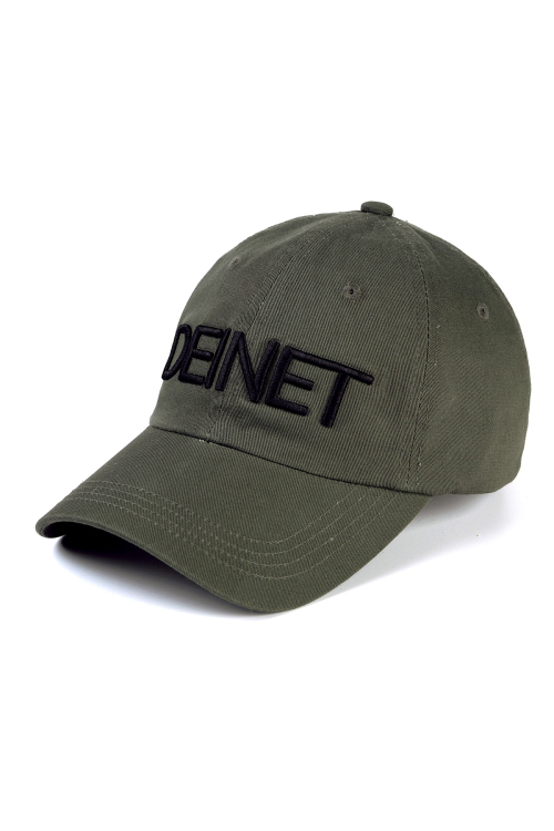 DEINET LOGO CAP IN KHAKI