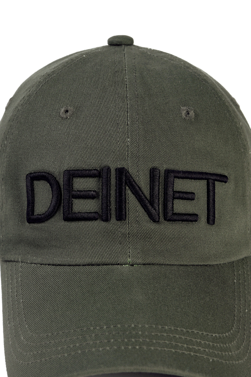 DEINET LOGO CAP IN KHAKI