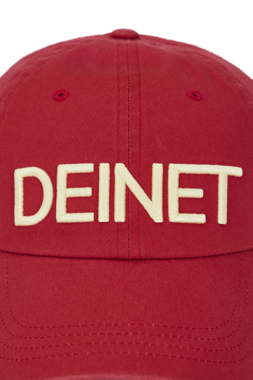 DEINET LOGO CAP IN BURGUNDY