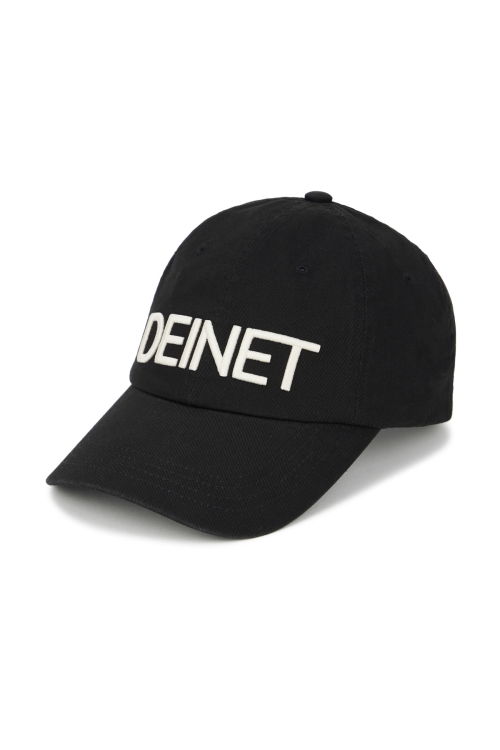 DEINET LOGO CAP IN BLACK