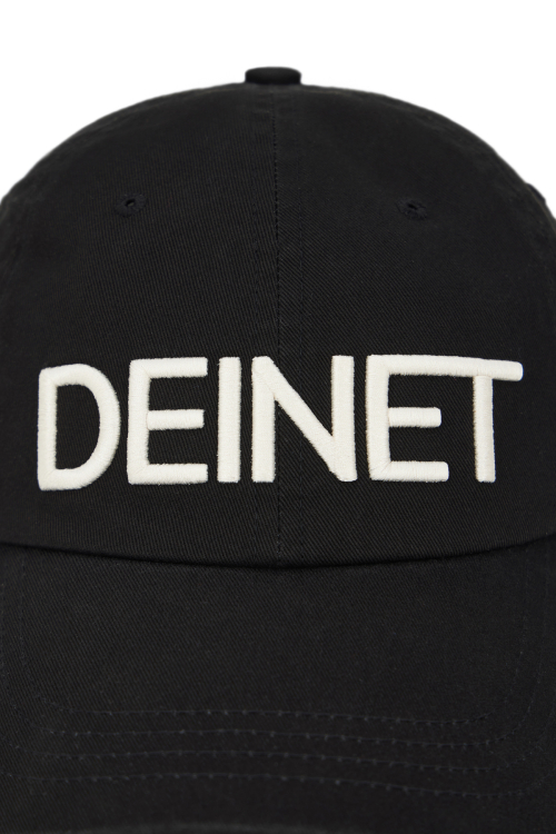 DEINET LOGO CAP IN BLACK