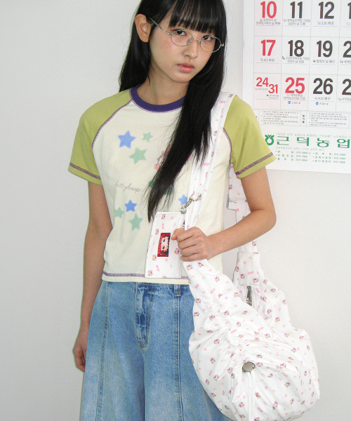 BETTY BOOP MINI STAR STITCH RAGLAN T SHIRT YELLOW
