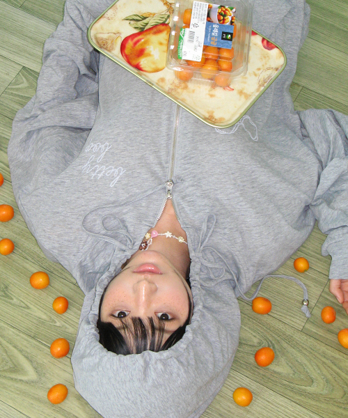BETTY BOOP DREAMY RIBBON HOODIE ZIP UP GREY