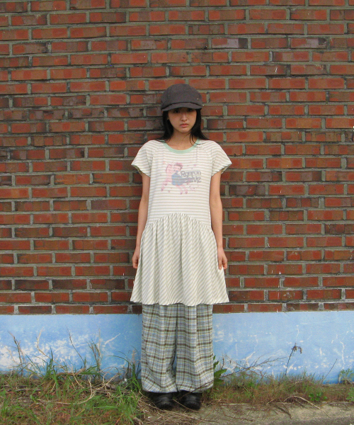 BETTY BOOP PRINCESS UNICORN STRIPE DRESS GREEN
