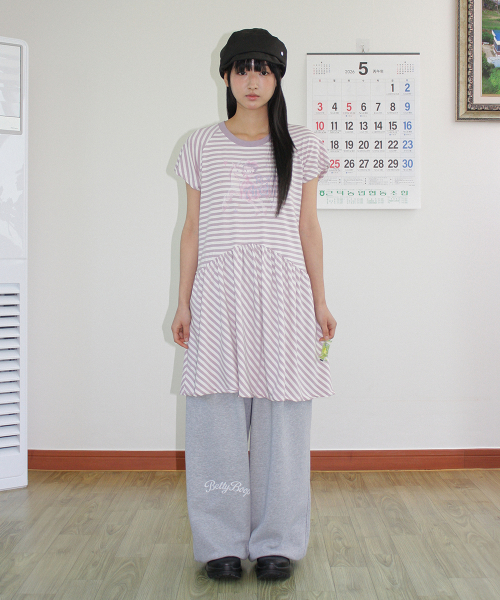 BETTY BOOP PRINCESS UNICORN STRIPE DRESS PURPLE