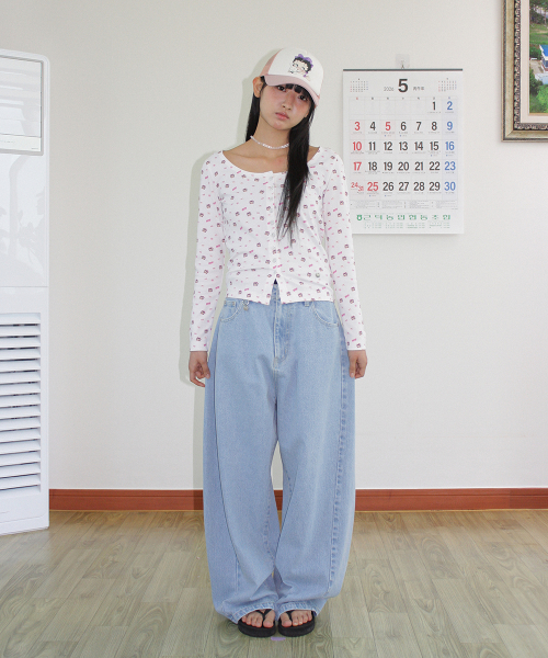 BETTY BOOP HEART POCKET DENIM LIGHT BLUE