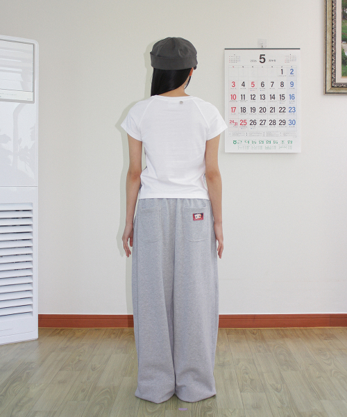 BETTY BOOP LETTERING SWEAT JOGGER PANTS GREY
