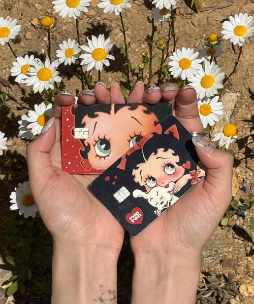 BETTY BOOP CUSTOM REMOVABLE CARD STICKER PACK