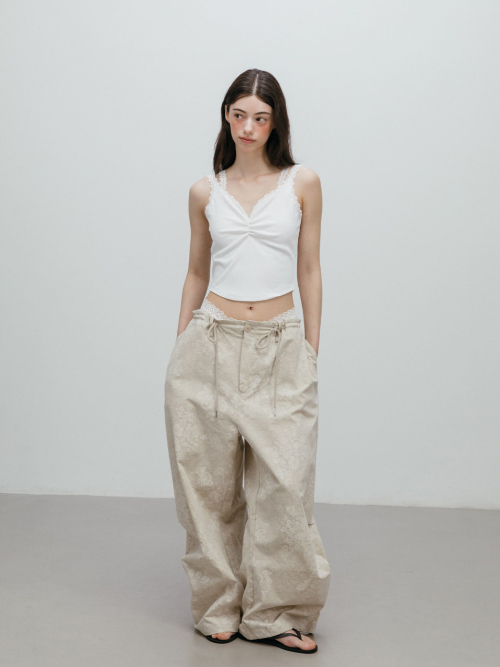 DOUBLE LACE SLEEVELESS / WHITE