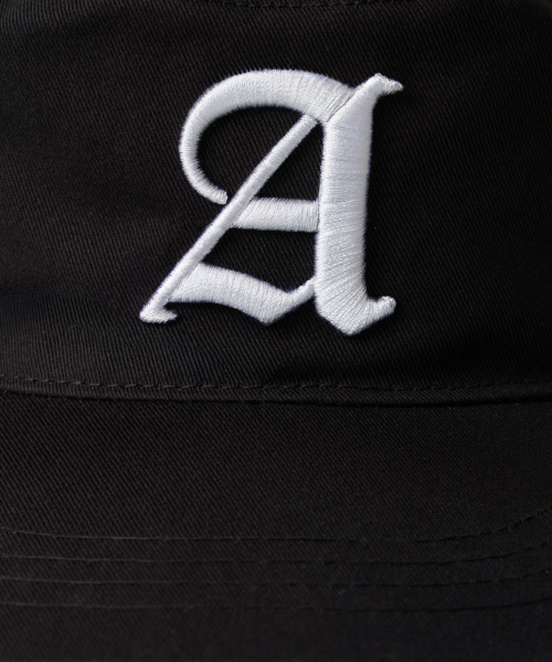 Slogan pill box cap -BLACK