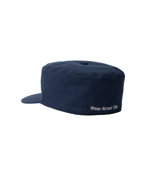 Slogan pill box cap - NAVY
