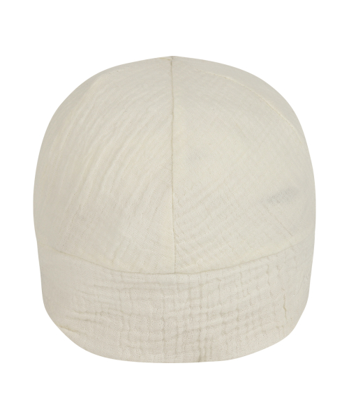 DOT BUTTON NEWSBOY CAP IVORY